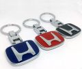 Honda Keychain Stainless Steel Metal key Chain Double Side logo keychain Honda Bike keychain Car Logo Keychain 3D Key Chain Keyring Black. 