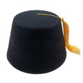 Tarboosh Fez Hat for Men Universal Red Moroccan Hat Ottoman Round Hat Breathable Turkish Tassels Cap Role Play Headwear. 