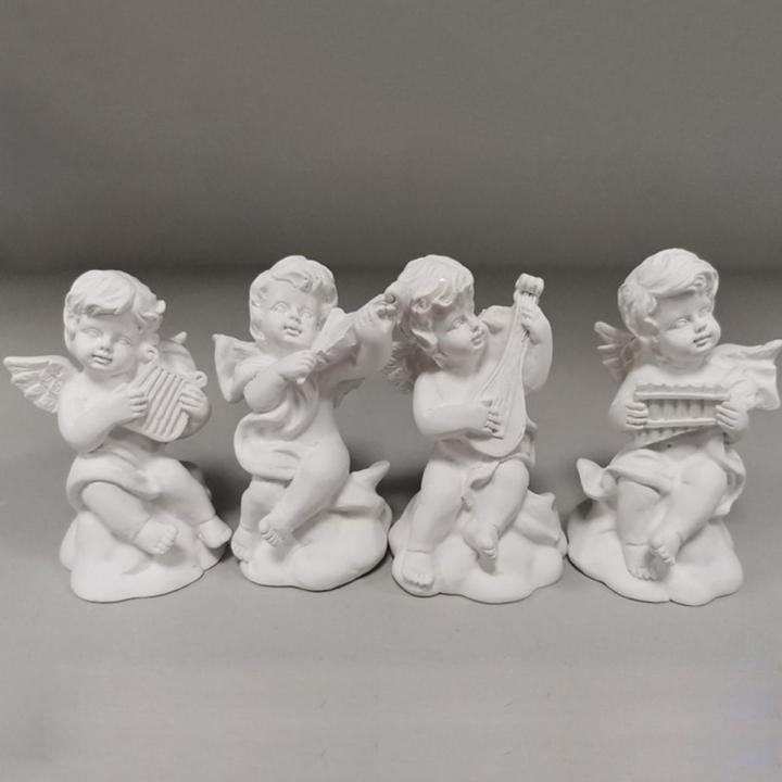 Desktop Ornament Home Decoration Mini Cupid Figurines Angel Gypsum Portraits Greek Mythology Statue Plaster Sculpture