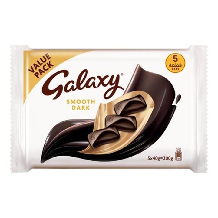 Galaxy Smooth Dark Chocolate Bar 5Pcs X 40Gm