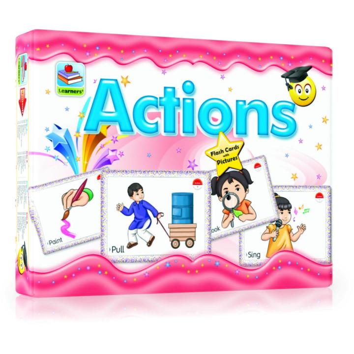 Early Learners Large Flash Cards of Actions  Export Quality