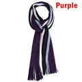 New Outdoor Winter Warm Scarf For Men Classic Cashmere Scarves Soft Kinted Scarf Fashion Striped Long Tassel Neckwarmer 2022. 