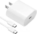 20W USB C Fast Charger for iPad Pro 12.9/11 inch, iPad Air 5th/ 4th, ipad Mini 6, iPad 10th, iPhone 15/15 Pro Max/Plus, Google Pixel 7/7 Pro/ 6/6 Pro/6a/ 5/4, With USB C to C Charging CordSB C to C Charging Cable. 