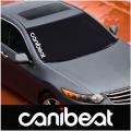 1pc CANIBEAT (white) stickers for all cars front or back screens, cars exterior acessories,bumper stickers and decals. 