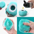 Dog Bath Brush Massage Shampoo Silicone Body Scrubber Bath Body Liquide Brush. 