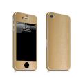 Iphone 4S Gold Brushed Metal Texture Mobile Skin. 