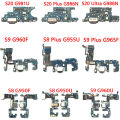 USB Charging Port Connector Board Flex Cable With Microphone For Samsung S8 S9 Plus G950F G960F S10 Lite S20 Plus Ultra. 