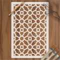 Reusable Wall Painting Stencil for DIY Home Décor Craft and Canvas Art Template for Album and Wall Designs. 