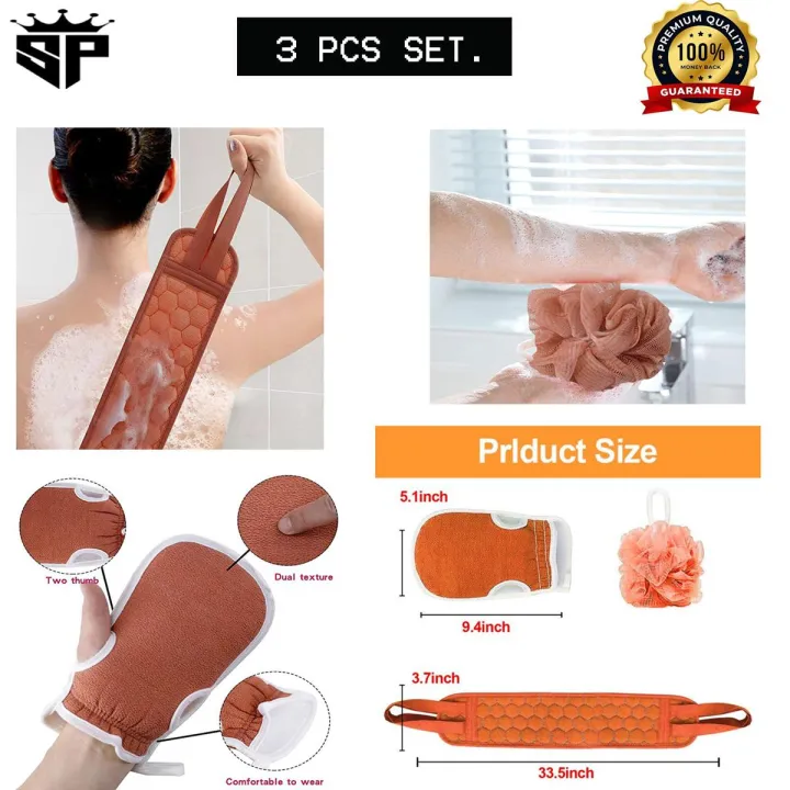 SP%20Bath%20Sponge%20%20Body%20Scrubber,%203%20Pieces%20Bath%20Shower%20Sponge%20Set%20for%20Cleaning%20Body,%20Bath%20Back%20Scrubber,%20Exfoliating%20Gloves,%20Honeycomb%20Sponge.%20-%20Image%203