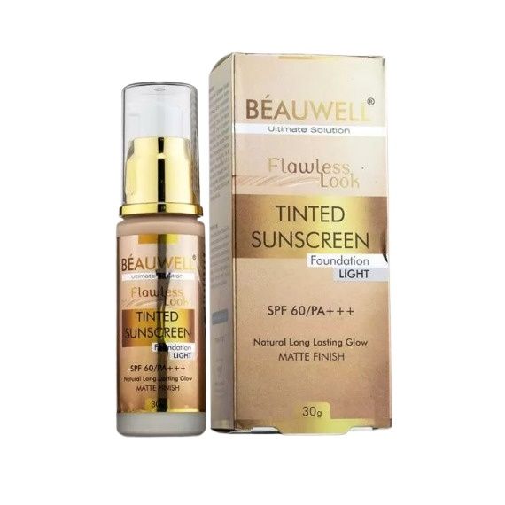 BEAUWELL TINTED SUNSCREEN FOUNDATION SPF60/PA +++ | 30g