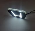 Honda H Logo Front Light Monogram Glowing Monogram for 70 and 125cc Motorcycles Universal Fitting White LED Plexiglass. 