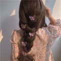 5pcs Girls Transparent Butterfly Pink Hairpin Women Fashion Hair Clips. 
