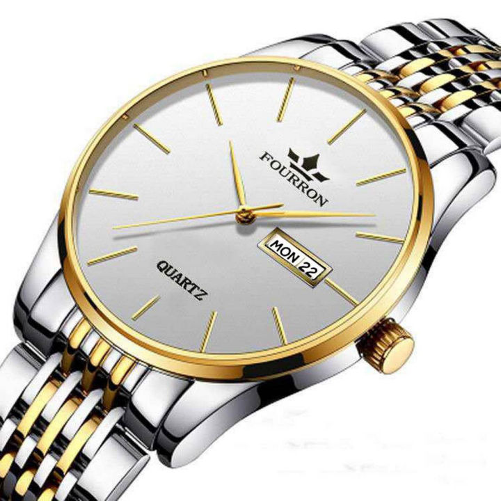 FOURRON%20Men's%20Waterproof%20Calendar%20Ultra-thin%20Stainless%20Steel%20Strap%20Quartz%20Watch%20-%20Image%207