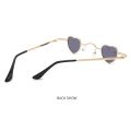 Mini Funny Heart-Shaped Sunglasses Women Men Candy Color Hip Hop Metal Frame Sun Glasses Ultra-small Shades. 