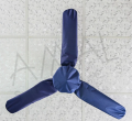Waterproof & Dustproof Three Blades Ceiling Fan Covers with Motor Cover Grey/Black. 