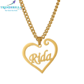 Personalized Heart Shaped Necklace - Custom Engraved Jewelry - Name Pendant - Gift for Her - Love Symbol - Buy Online - TRENDirella Official. 