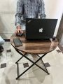 Folding Table Coffee Table Dining Table and Laptop Table Wooden Top Metal Legs. 
