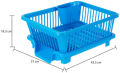 Kitchen Dish Rack | Plates and Utensil Dryer and Organizer | 3 in 1 Set | Premium Quality Plastic. 