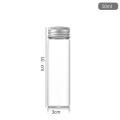 Small Glass Containers Home Decor Supplies Transparent Sample Jars Mini Glass Bottles Aluminium Cap Containers. 