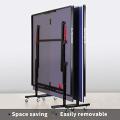 International Standard Foldable Table Tennis Table Standard Size 9'x5' with Locking Wheels, Net, Rackets Set and Balls. 