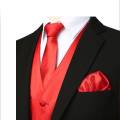 Red Silk Pocket Square Ready Made Satin Men's Women. 