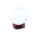 Crystal Ball with Stand Base Asian Rare Natural Quartz Clear Magic Healing Sphere 40mm. 