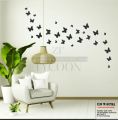 30-Piece Wooden Butterfly Wall Stickers – Peel & Stick Reusable Black Butterflies for Nursery, Bedroom, Classroom Decor – Natural Eco-Friendly Wall Art for Kids, Teens, Home Aesthetic & Party Backdrops. 