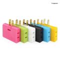 YOGA 2-prong Rotatable Socket Converter 180 Degree Extension Plug Adapter Foldable US Plug Adapter 3 Way Wall Outlet Extender. 
