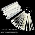 False Nails Tips Display Nature Clear Black Chart With Ring Polish Palette Stand Nail Design Tools Manicure Tips Practice Tool. 