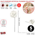 Multi Purpose Artificial Flower Collection, Basket, Cake, Jar, Envelops, Bead, Fomic Rose Gliter Flower Bunch For Vase, Home Decor, Gift, Craft, Home, Office Decoration Table, Decorate, Engagement Weddings, Valima Events Celebrations, Indoor & Outdoor. 