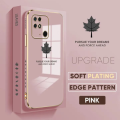 For Xiaomi Redmi 10C - Shiny Maple leaf Plating Square Bumper Phone Case Soft TPU Silicone Shockproof Protective Back Cover For Xiaomi Redmi 10C. 