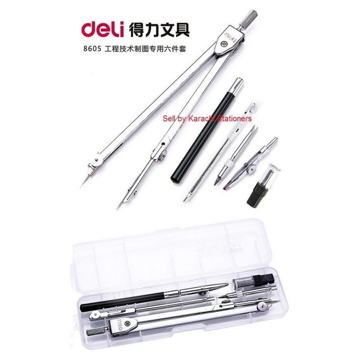Compass%20Set%20for%20Technical%20Drawing%20and%20Art%20&%20Craft%20Deli%208605%20-%20Image%202