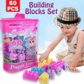 Building Blocks Multi Color 60 Pieces. 