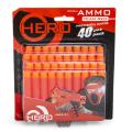 40Pcs Nerf Soft Blaster Darts Refills - Red. 