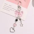 Cute  Charm Trendy Bow Kawaii Keychain Pendant Heart Y2K Bag Chain for For Girls For Women For Teens Gift  Use. 