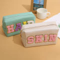 Waterproof Cosmetic bag Trendy Letter Print Makeup case Travel pouch for Travel Daily use Beauty professionals Gift Makeup organization. 