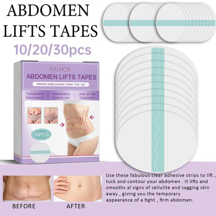 30pc Abdomen Lifts Tape Wrinkle Remover 20g Loose Skin Firms Care Tape Belly Lifter Body Sticker for Navel Treatment Health Care