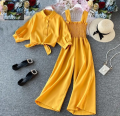 Jumpsuit and Koti/Shirt for Girls / Ladies / Women (Article Year 2023) Ready to Wear / Party / Causal / Outdoor / Function / Casual Wearing - Fair / Low / Cool Price Shop / Must Buy Fashion Product. 