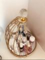 Luxury Makeup Organizer Cosmetics Shelf Desktop Creative Bird Cage MCosmetic Storage. 