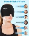 Headache and Migraine Relief Cap Head Wrap Ice Pack with Gel Bead for Migraine Hot Cold Therapy Cold Pack. 