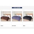 Sherpa Fleece Dual Sided Soft And Plush Reversible Stripe Razai King Size. 