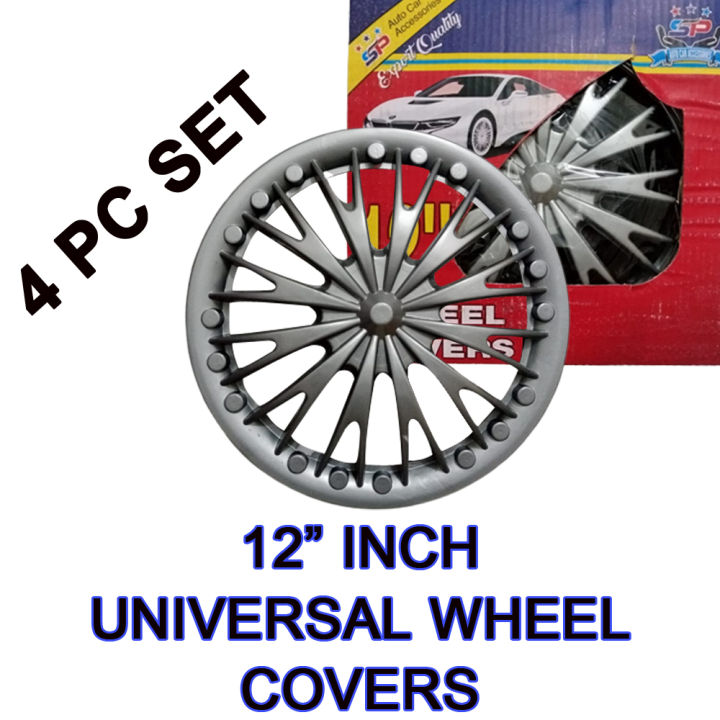 12"%20Inch%20Universal%20Wheel%20Cover%20Set%20of%204%20Pieces%20-%20Spider%20Design%20-%20Image%202