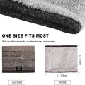 ZEBF-Winter Scarf for Men Fleece Ring Bandana Knitted Warm Solid Scarf Women Neck Warmer Thick Cashmere Hot Handkerchief Ski Mask. 