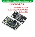 1/2/3/4/5 PCS Mini DC-DC Boost Step Up Converter Board Module 3.7V to 12V 9V 8V 5V Voltage Regulator Board Module Lithium Battery Boost. 
