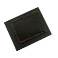 Pocket Size Black Textured Leather Wallet. 