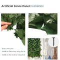Fence Wall Decoration Artificial Green Leaves Can Stretch Privacy Fence Screen Plant Leaves, Suitable for Home, Garden. 