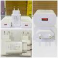 Vivo Fast Charger 22.5 Watt (5V/2A, 9V/2A, 10V/2.25A) QuickCharge3.0 - Compatible with Samsung, Lg, Huawei, Xiaomi, Oneplus, Htc, Vivo, Infinix, Tecno and other Smartphones. 