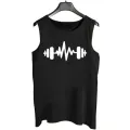 Cotton Jersey Printed Gym Sando Tanks Top For Men. 