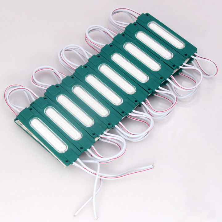 20 PCS LED Module Green Light COB LED Capsule Green Light Waterproof DC 12V Car Bike Decoration 20PCS