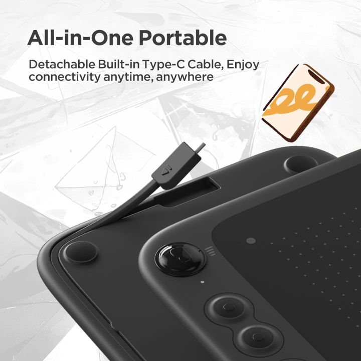 UGEE%20Q6%20Graphic%20Tablet%20Drawing%20Tablet%206%20inch%208192%20Digital%20Writing%20Pad%20Drawing%20Board%20for%20Children%20Kids%20support%20PC%20Android%20Mac%20%20(%20Black%20)%20-%20Image%205